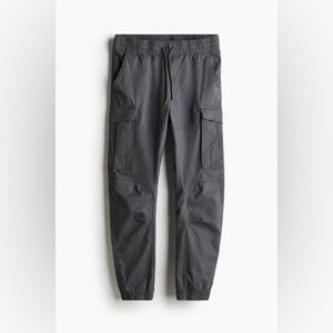 H&M men’s grey cargo joggers L